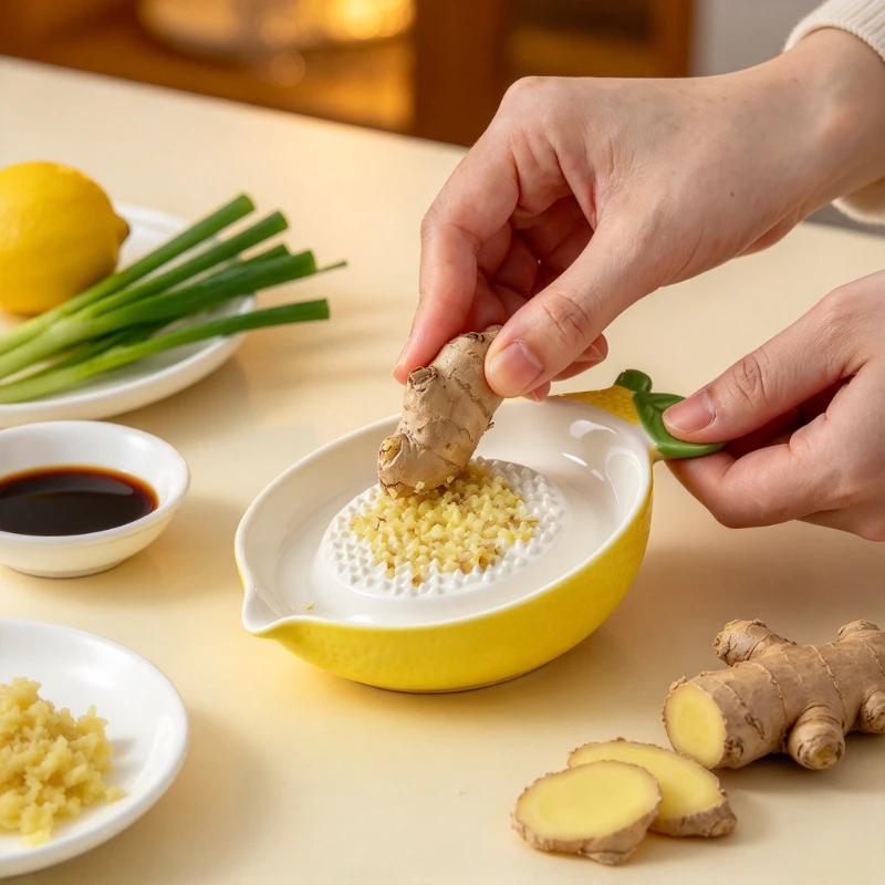 Baby Food Vegetables - เครื่องบดเซรามิกแบบมือหมุน สำหรับทำขิง กระเทียม แผ่นบดอาหารในครัว เครื่องบดอาหารเด็ก สำหรับบดผลไม้