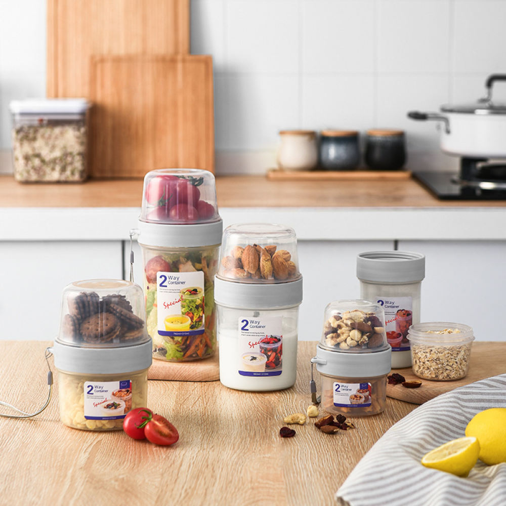 กล่องอาหารสองชั้นแบบพกพา ปิดผน - Baby Food Jars With Lids บทวิจารณ์และราคา