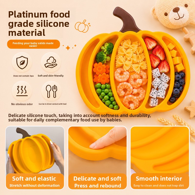 จานซิลิโคนสำหรับเด็กทารก ลายฟั - Baby Food Vegetables บทวิจารณ์และราคา