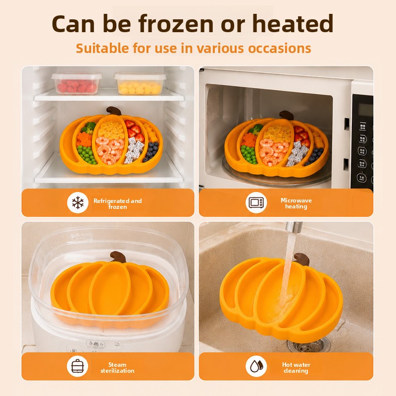 จานซิลิโคนสำหรับเด็กทารก ลายฟั - Baby Food Vegetables บทวิจารณ์และราคา