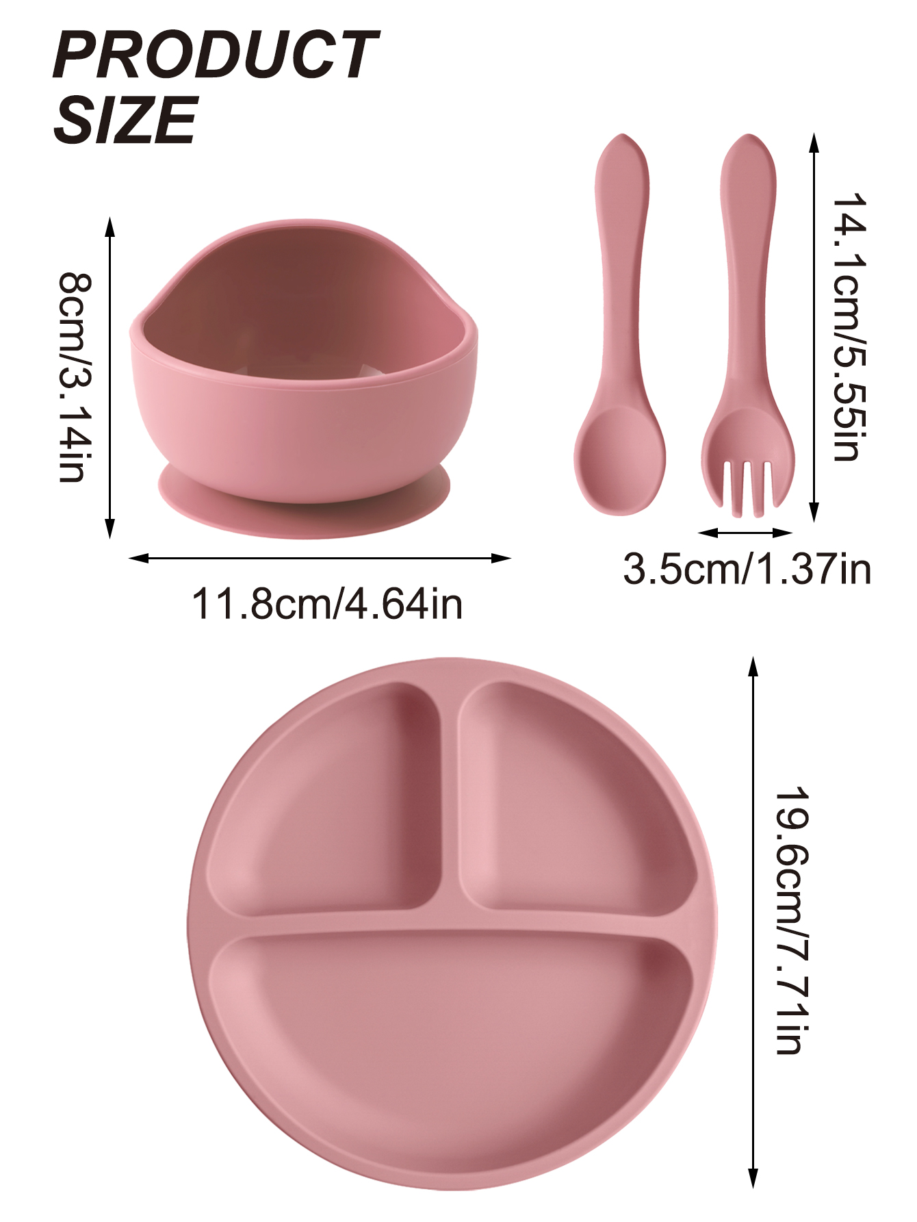 4PCS เด็กซิลิโคนชุดให้อาหารดูด - Baby Food Menu บทวิจารณ์และราคา