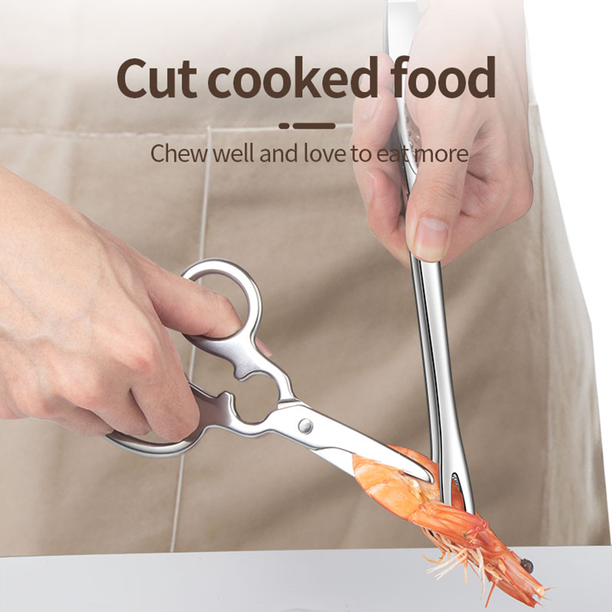 กรรไกรตัดอาหาร ทำจากเหล็กทั้งห - Baby Food Scissors บทวิจารณ์และราคา